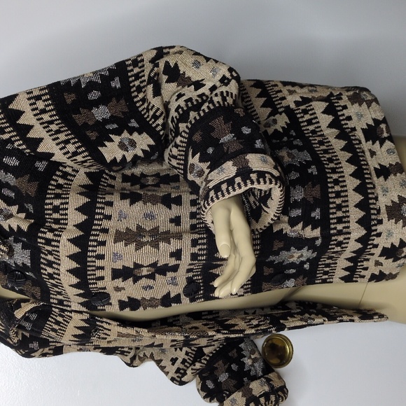 Chico's Southwest Western Print Tapestry Jacket Coat - Picture 7 of 15